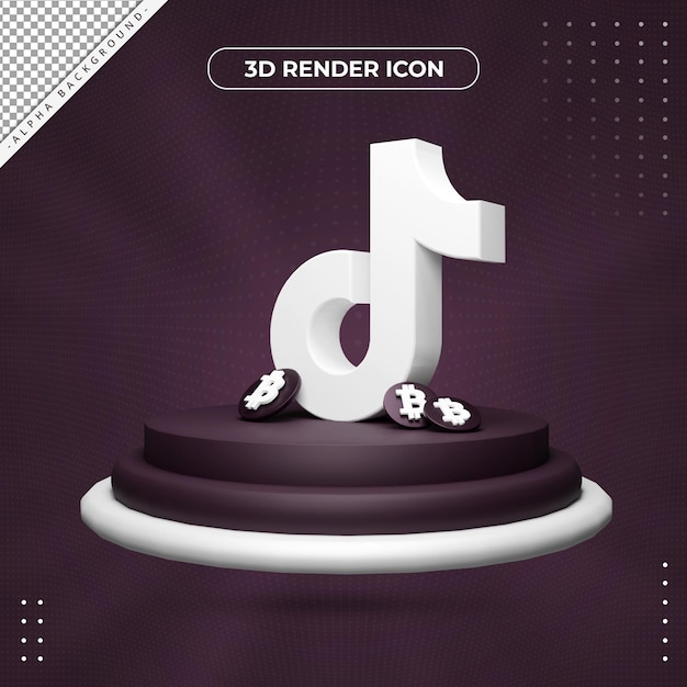 3d tiktok rendering icon