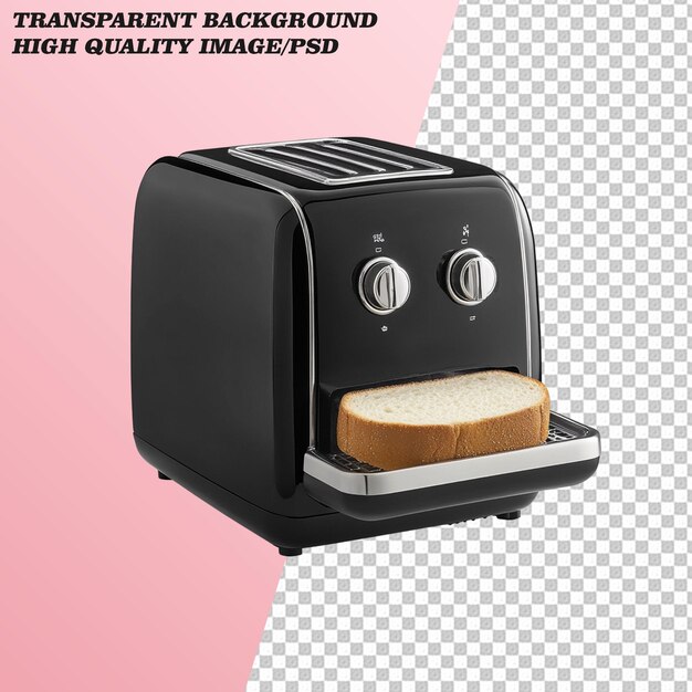 PSD 3d toaster on transparent background