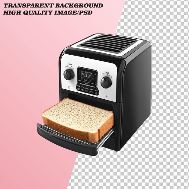 3D Toaster on Transparent Background