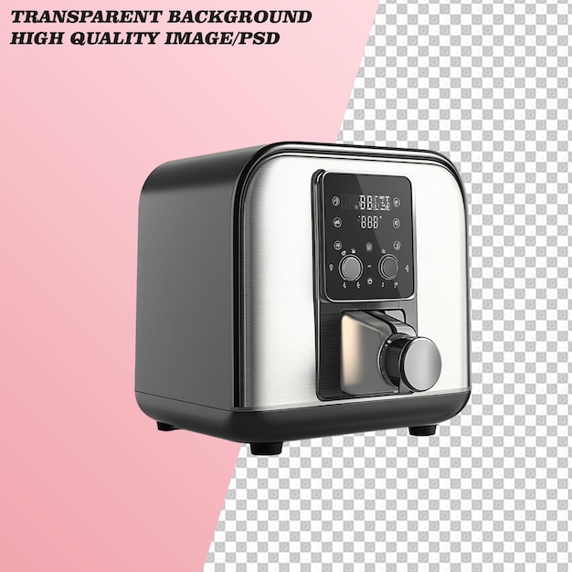 3D Toaster on Transparent Background