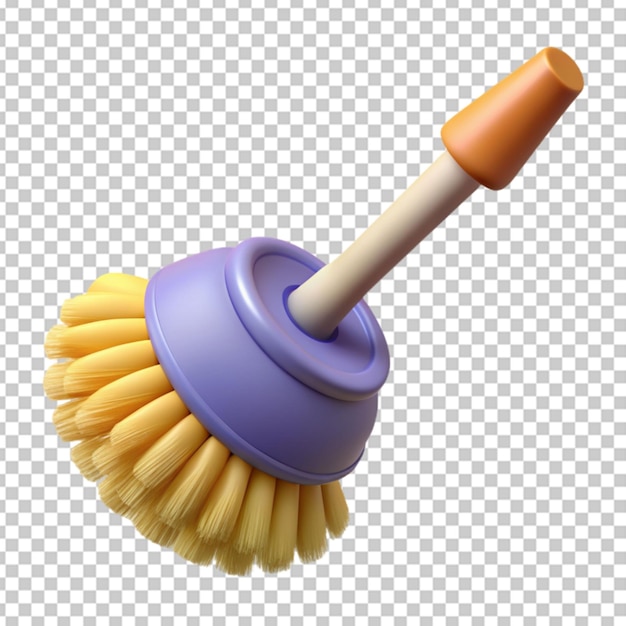 3d toilet brush transparent background