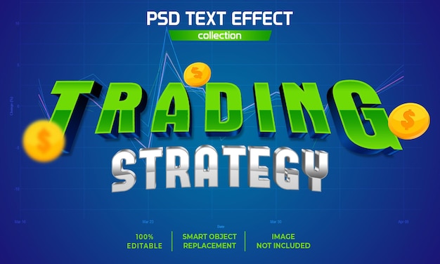 3D TRADING STRATEGY TEXT EFFECT