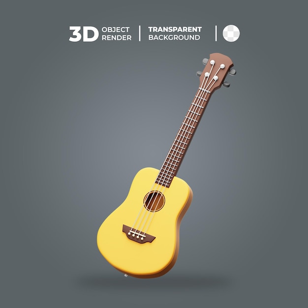 3D Ukulele Music Instrument