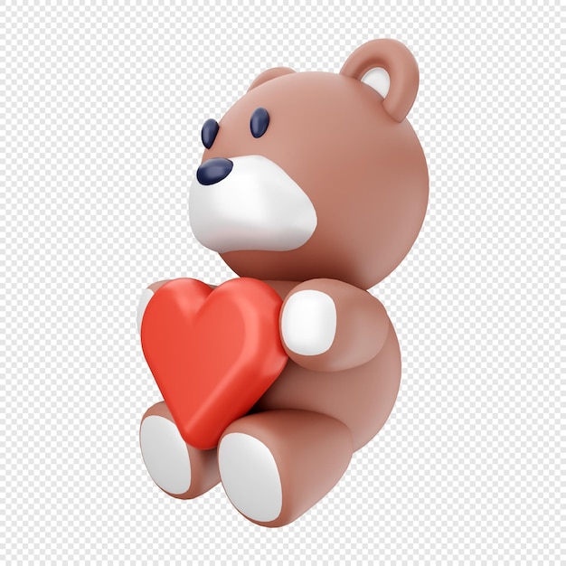 3d valentines day icon illustration