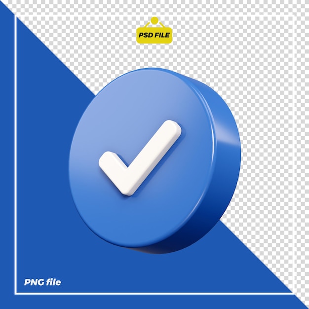 3D Verified Icon