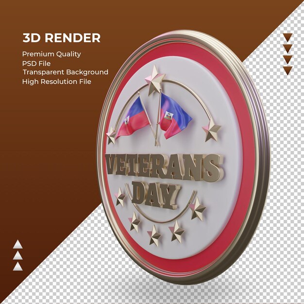 3d Veterans day Haiti rendering right view