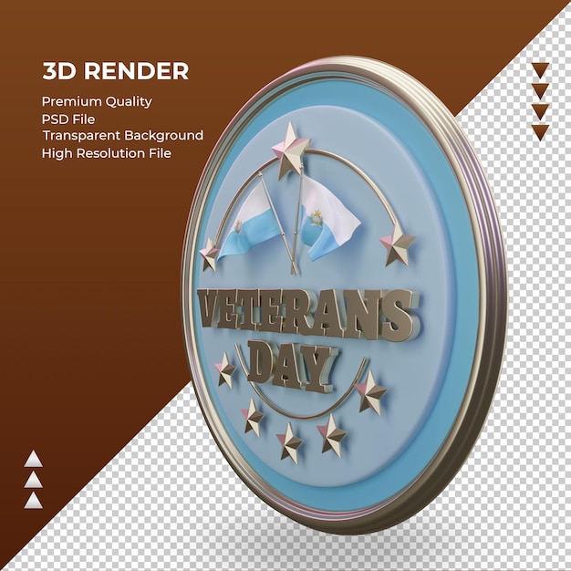 3d Veterans day San Marino rendering right view