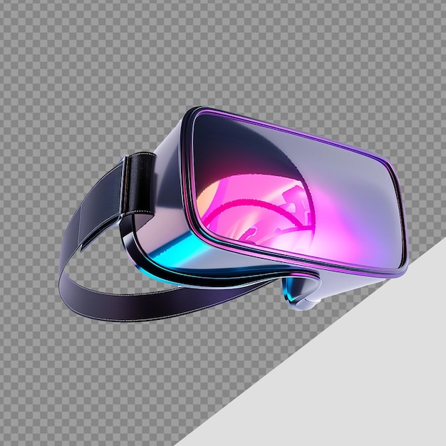 3d virtual reality glasses metaverse technology png isolated on transparent background