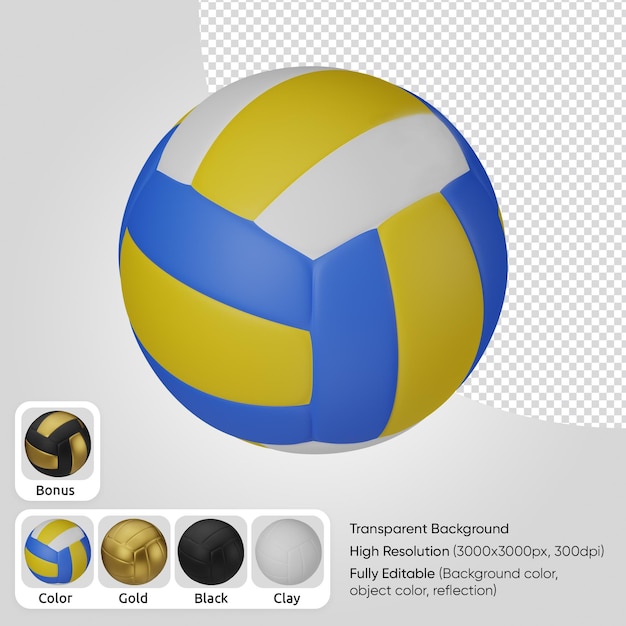 3d volleyball ball