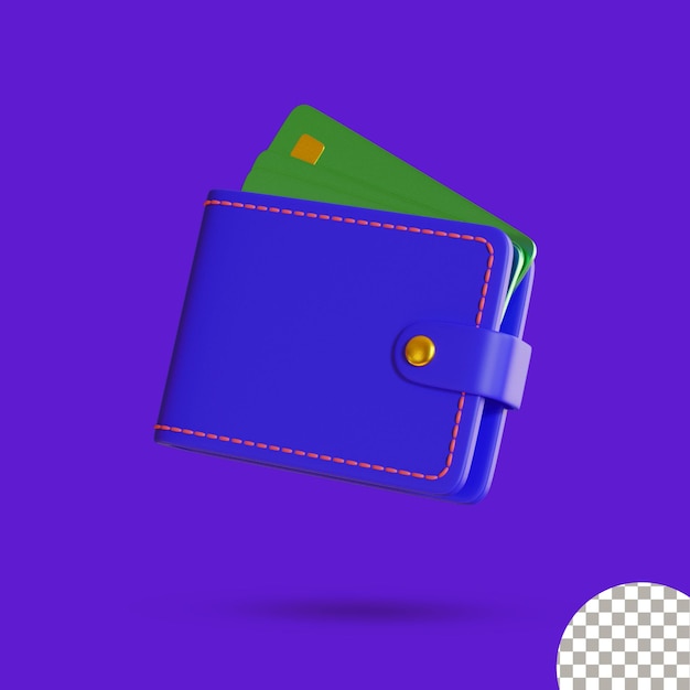 3d wallet icon for website