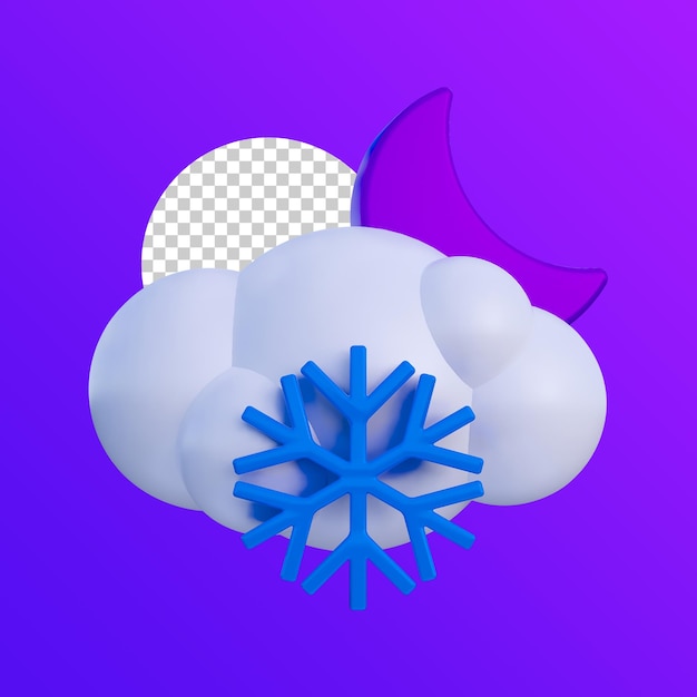 3d weather icon icolated