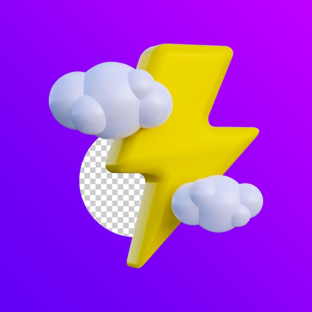 3d weather icon isolated