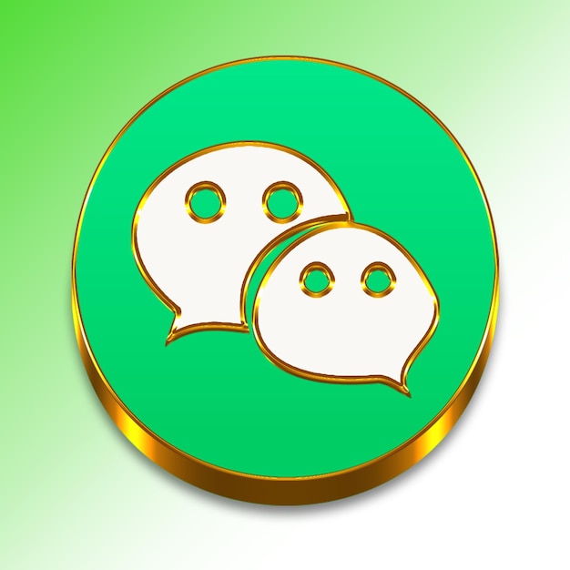 3D WeChat Icon