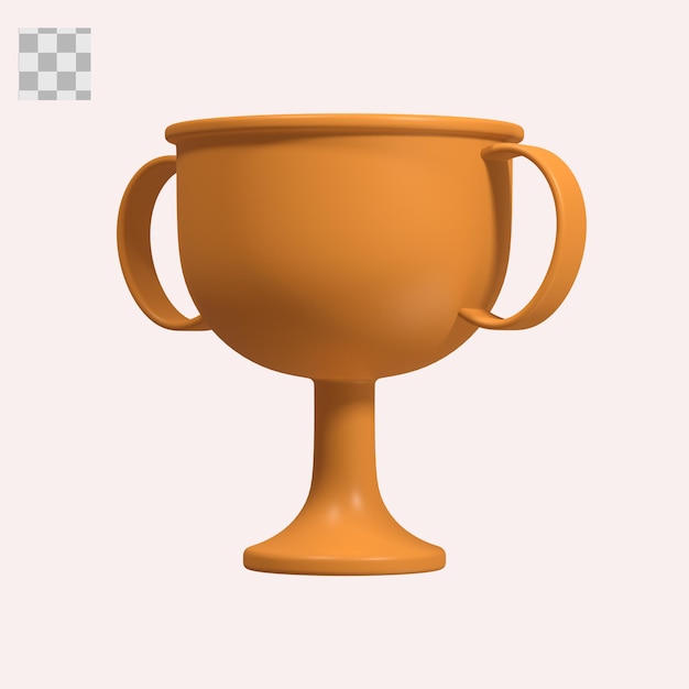 3d winner trophy icon