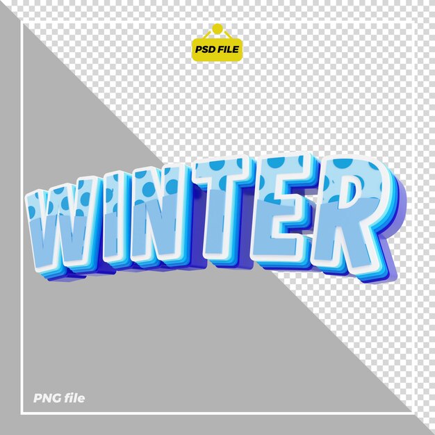 PSD 3d winter design