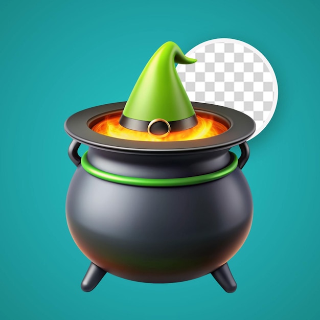 PSD 3d witch cauldron