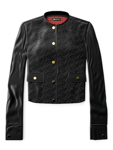 3d women's leather jacket mock-up