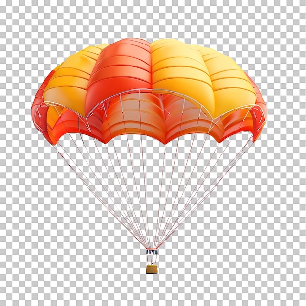 3Drendered isolated parachute on a white background