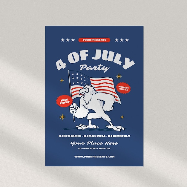 4 Of July Party Flyer