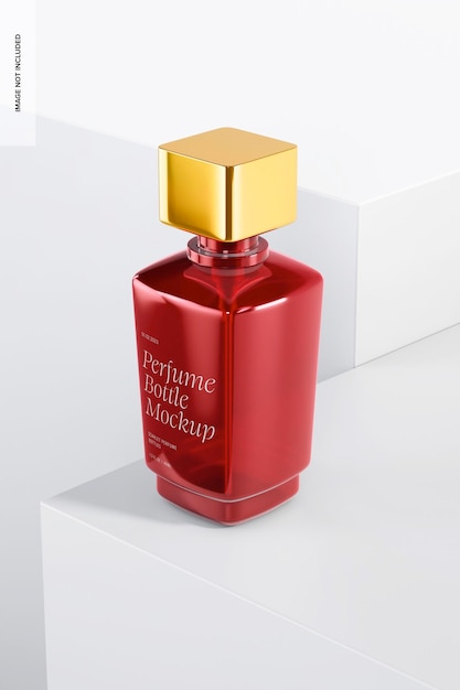 40 ml Perfume Bottle Mockup, Perspective