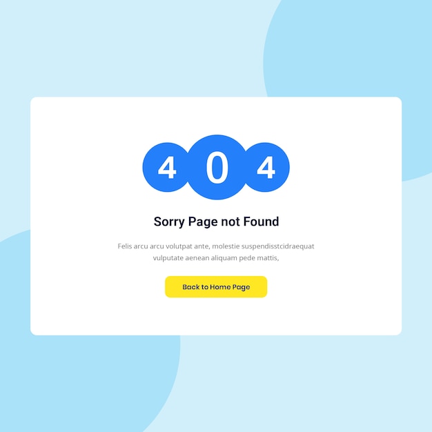 PSD 404 page design