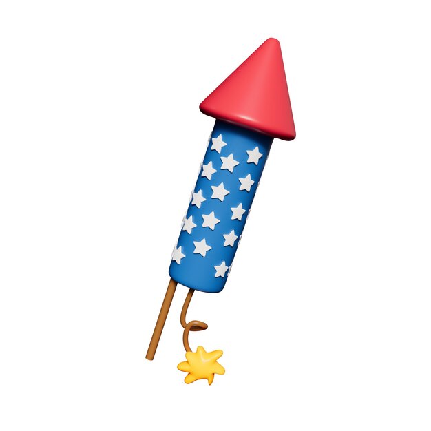 4th of July 3D Illustration