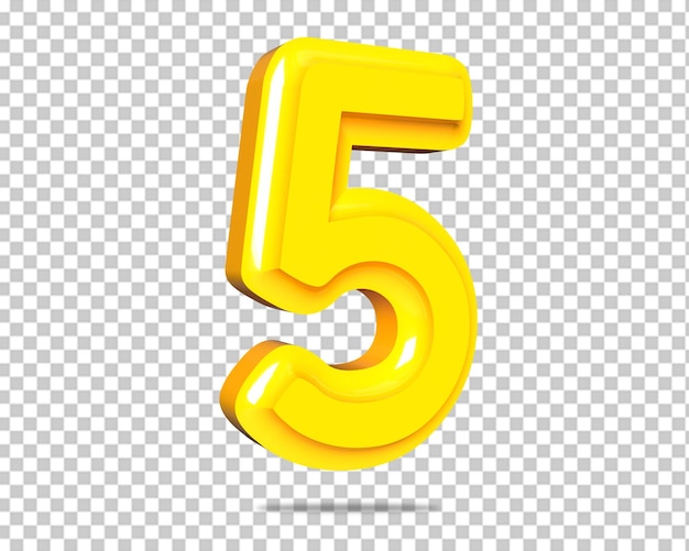  5 gold five number luxury 3d logo
