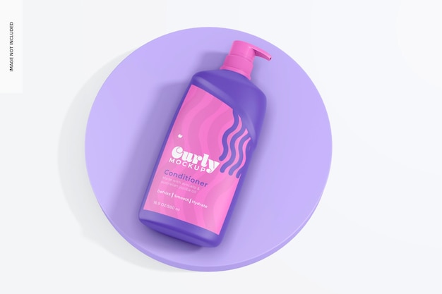 500 ml Shampoo Bottle Mockup Top View