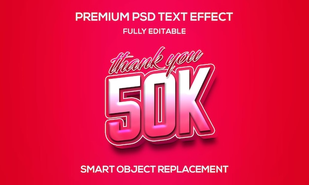 50k Editable Text Effect