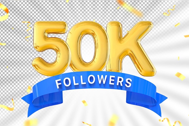 50k followers gold number