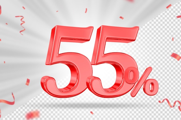 55 red sale off discount