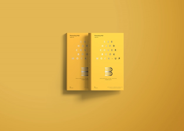 5x8 Hard Cover Book Mockup