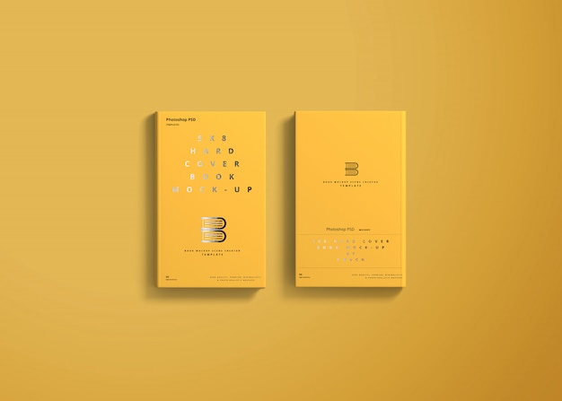 5x8 Hard Cover Book Mockup