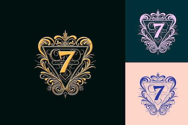 75Th Anniversary Logo With a Vintage Inspired Design Featuri Vector Abstract Design Collections