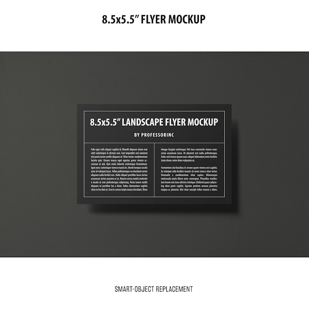 8.5x5.5 Flyer Mockup