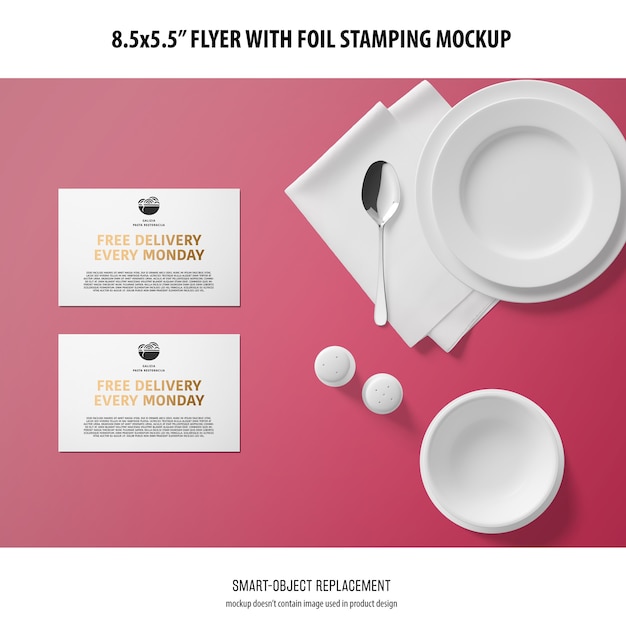 8.5x5.5 Flyer Mockup