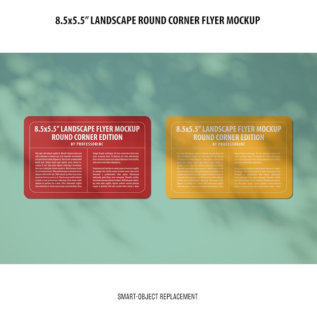 8.5x5.5 Landscape Flyer Mockup