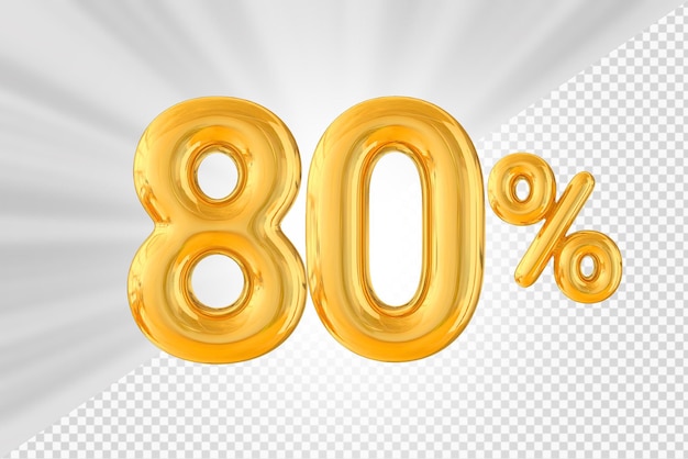 80percent golden balloon