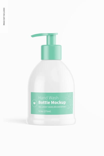 9.3 oz Hand Wash Bottle Mockup