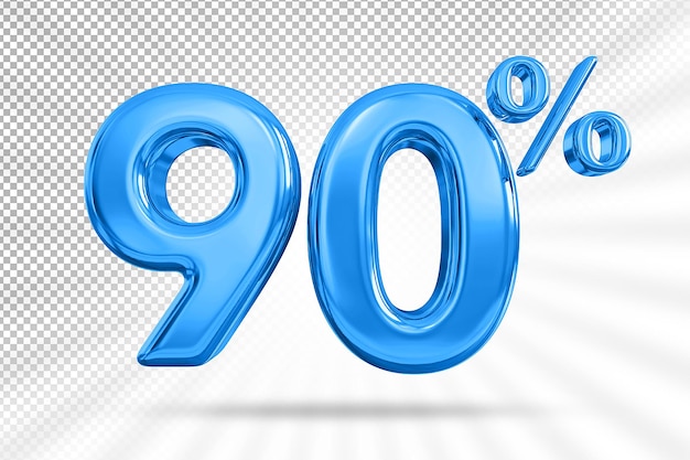 90 percent blue offer in 3d