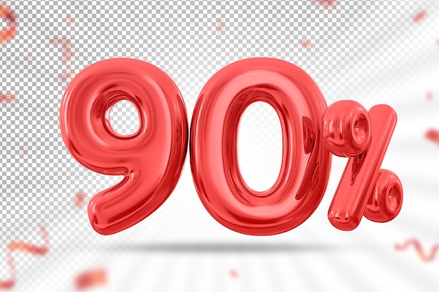 90 percent red balloon offer in 3d