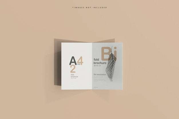 A4 Bi Fold Brochure Mockup