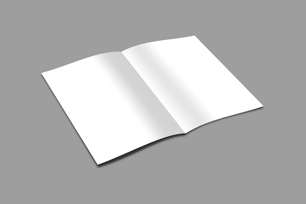 A4 Bifold Mockup Template