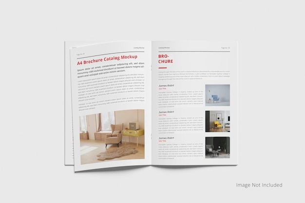 A4 Brochure Catalog Mockup