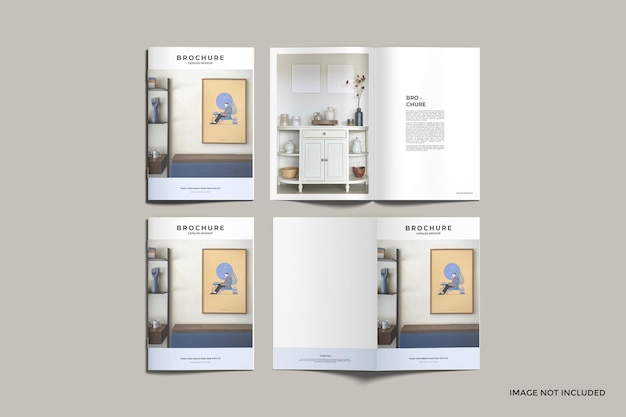 A4 brochure catalog mockup