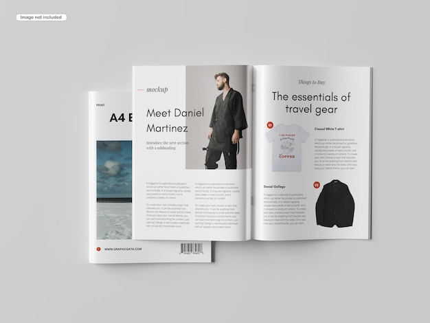 A4 brochure mockup