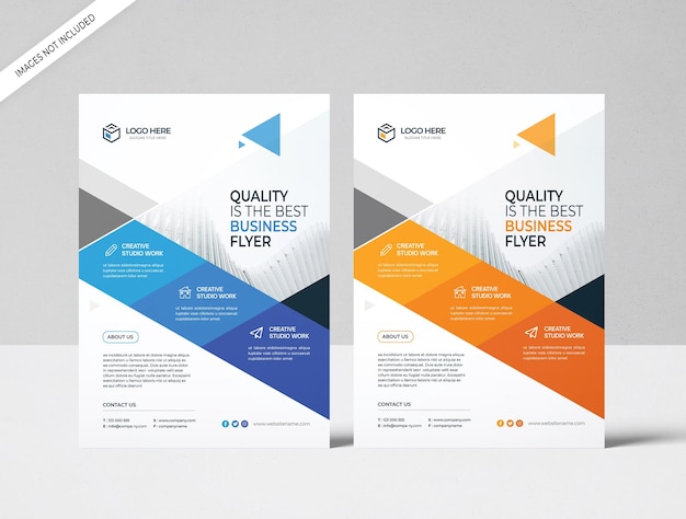 A4 business flyer template