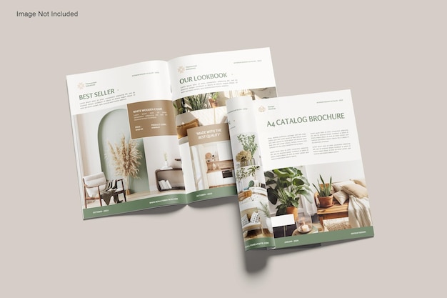 A4 Catalog Brochure Mockup