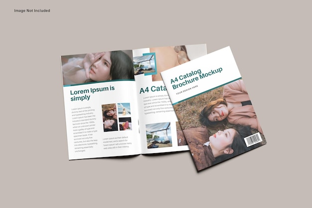 A4 Catalog Brochure Mockup