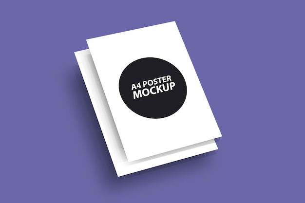 A4 Dynamic Flyer Poster Photo Mockup Presentation